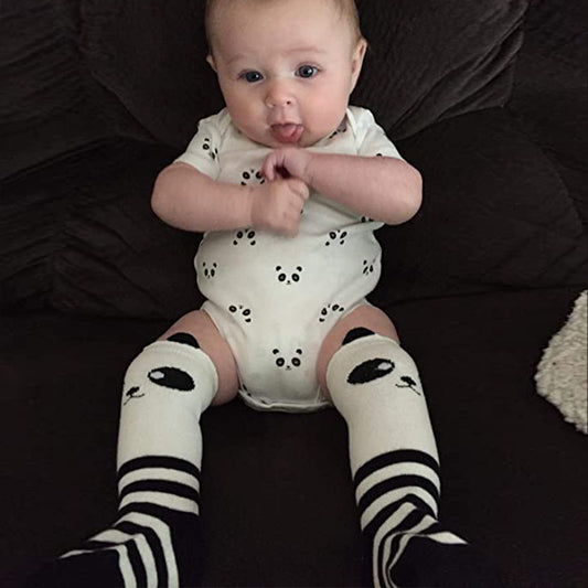 Unisex Baby Girls Boys Socks Knee High Stockings Animal Theme Socks 6 Packs Gift Set